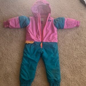 Patagonia Kids' Pink Snowsuit
